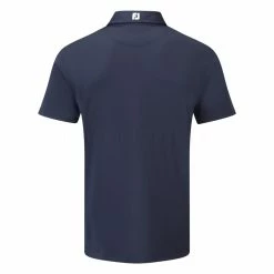 FootJoy Stretch Pique Solid Golf Polo Shirt 10 FootJoy Stretch Pique Solid Golf Polo Shirt -Golf Shirts Sales FOOTJOY PERF SS SHIRT ATH NAVY BACK