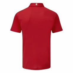 FootJoy Stretch Pique Solid Golf Polo Shirt -Golf Shirts Sales FOOTJOY PERF SS SHIRT ATH RED BACK