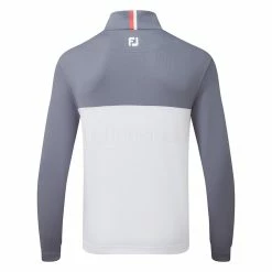 FootJoy Colour Blocked Chill-Out 1/2 Zip Golf Pullover 7 FootJoy Colour Blocked Chill-Out 1/2 Zip Golf Pullover -Golf Shirts Sales FootJoy SS22 Colour Blocked Chill Out 1 2 Zip Golf Sweater Graphite White 88401 Back