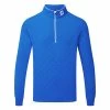 FootJoy Diamond Jacquard Chill-Out 1/4 Zip Golf Pullover 2 FootJoy Diamond Jacquard Chill-Out 1/4 Zip Golf Pullover -Golf Shirts Sales FootJoy SS22 Diamond Jacquard Chill Out 1 4 Zip Golf Sweater Cobalt White 88454 Front