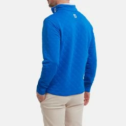 FootJoy Diamond Jacquard Chill-Out 1/4 Zip Golf Pullover 13 FootJoy Diamond Jacquard Chill-Out 1/4 Zip Golf Pullover -Golf Shirts Sales FootJoy SS22 Diamond Jacquard Chill Out 1 4 Zip Golf Sweater Cobalt White 88454 model 3