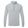 FootJoy Diamond Jacquard Chill-Out 1/4 Zip Golf Pullover 2 FootJoy Diamond Jacquard Chill-Out 1/4 Zip Golf Pullover -Golf Shirts Sales FootJoy SS22 Diamond Jacquard Chill Out 1 4 Zip Golf Sweater Grey Charcoal 88453 Front