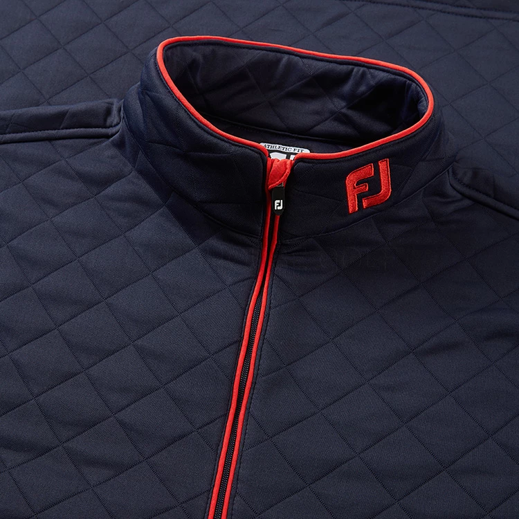 FootJoy Diamond Jacquard Chill-Out 1/4 Zip Golf Pullover 4 FootJoy Diamond Jacquard Chill-Out 1/4 Zip Golf Pullover - Image 2