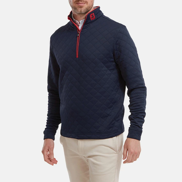FootJoy Diamond Jacquard Chill-Out 1/4 Zip Golf Pullover 6 FootJoy Diamond Jacquard Chill-Out 1/4 Zip Golf Pullover - Image 4
