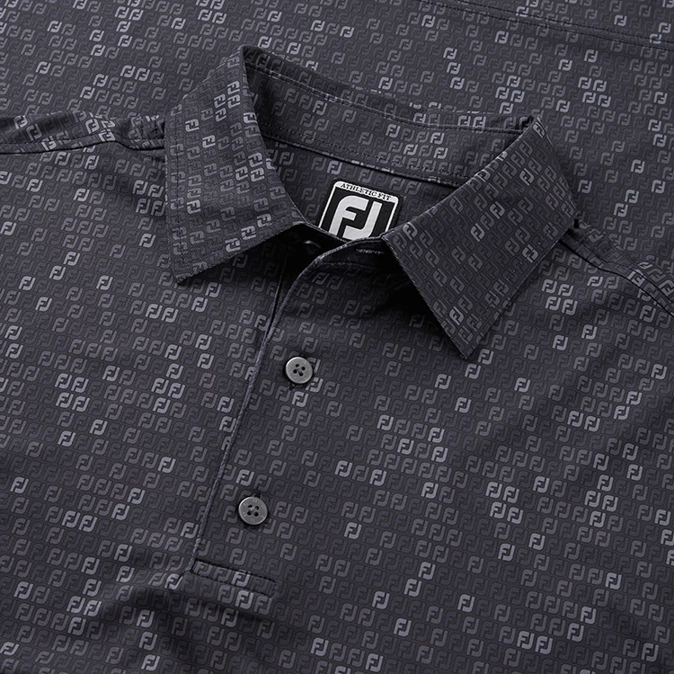 FootJoy Digital Camo FJ Print Lisle Golf Polo Shirt 4 FootJoy Digital Camo FJ Print Lisle Golf Polo Shirt - Image 2