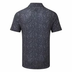 FootJoy Digital Camo FJ Print Lisle Golf Polo Shirt 10 FootJoy Digital Camo FJ Print Lisle Golf Polo Shirt -Golf Shirts Sales FootJoy SS22 Digital Camo FJ Print Lisle Golf Polo Shirt Navy 88436 back