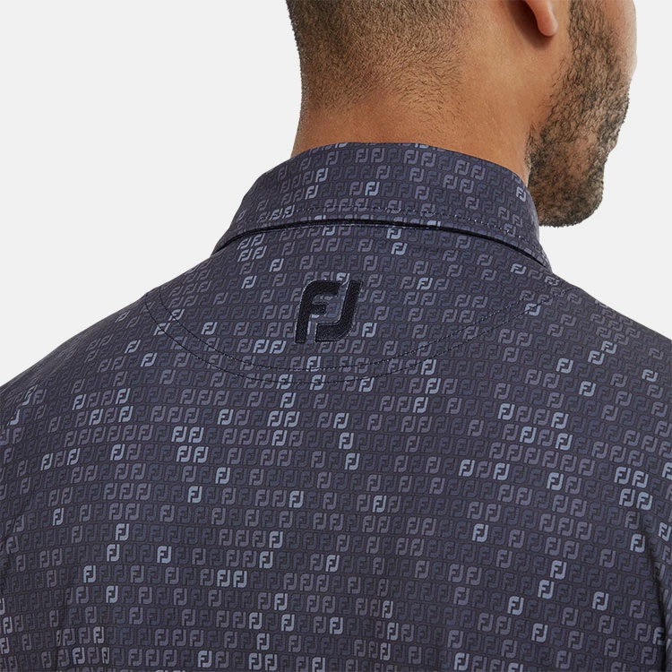 FootJoy Digital Camo FJ Print Lisle Golf Polo Shirt 7 FootJoy Digital Camo FJ Print Lisle Golf Polo Shirt - Image 5