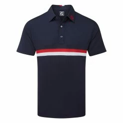 FootJoy Double Chest Band Pique Golf Polo Shirt