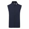 FootJoy Knit Full Zip Golf Vest 1 FootJoy Knit Full Zip Golf Vest -Golf Shirts Sales FootJoy SS22 Knit Full Zip Golf Vest Navy 88456 Front