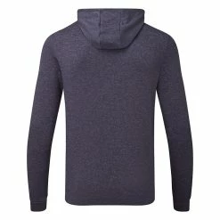 FootJoy Lightweight Golf Hoodie 10 FootJoy Lightweight Golf Hoodie -Golf Shirts Sales FootJoy SS22 Lightweight Golf Hoodie Heather Navy 88448 Back