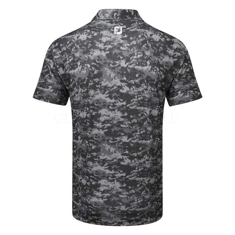FootJoy Cloud Camo Lisle Golf Polo Shirt 5 FootJoy Cloud Camo Lisle Golf Polo Shirt - Image 3