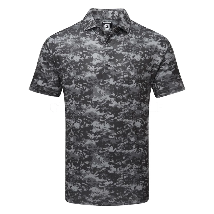 FootJoy Cloud Camo Lisle Golf Polo Shirt 3 FootJoy Cloud Camo Lisle Golf Polo Shirt