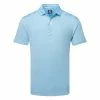 FootJoy Cloud Camo Trim Lisle Golf Polo Shirt 2 FootJoy Cloud Camo Trim Lisle Golf Polo Shirt -Golf Shirts Sales FootJoy SS23 Cloud Camo Trim Lisle Polo Shirt 80008 SHFOO227 S True Blue Front