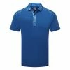 FootJoy Cloud Camo Trim Lisle Golf Polo Shirt -Golf Shirts Sales FootJoy SS23 Cloud Camo Trim Lisle Polo Shirt 80009 SHFOO232 S Twilight Front