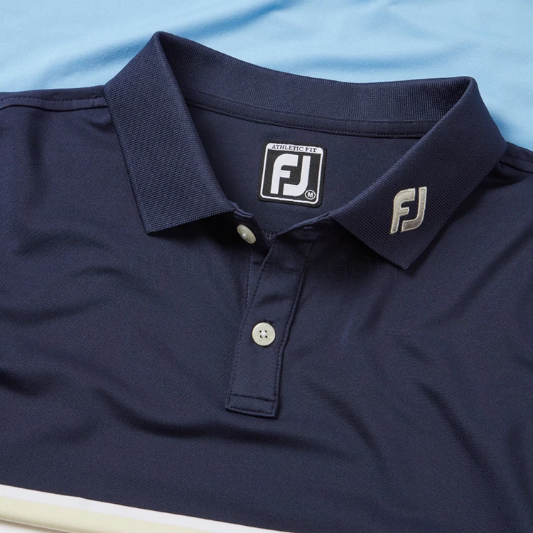 FootJoy Colour Theory Lisle Golf Polo Shirt 4 FootJoy Colour Theory Lisle Golf Polo Shirt - Image 2