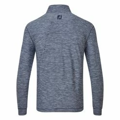 FootJoy Space Dye Chill-Out 1/4 Zip Golf Pullover 7 FootJoy Space Dye Chill-Out 1/4 Zip Golf Pullover -Golf Shirts Sales FootJoy SS23 Space Dye Chill Out Midlayer 87969 SWFOO179 S Navy Back