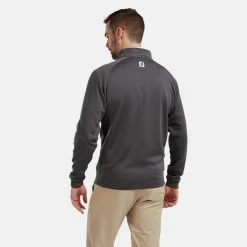 FootJoy Chill-Out 1/4 Zip Golf Pullover 13 FootJoy Chill-Out 1/4 Zip Golf Pullover -Golf Shirts Sales FootJoy SS20 Chill Out Pullover 90397 Code SWFOO110 Charcoal Model 3