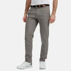 FootJoy Tapered Chino Golf Trouser -Golf Shirts Sales FootJoy SS21 FJ Tapered Fit Chino Trouser Mid Grey 90388 Code TRFOO035 Mid Grey Model 1