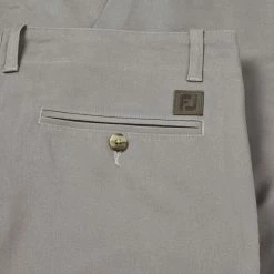 FootJoy Tapered Chino Golf Trouser -Golf Shirts Sales FootJoy SS21 FJ Tapered Fit Chino Trouser Mid Grey 90388 Code TRFOO035 Mid Grey detail