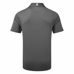 FootJoy Stretch Pique Solid Golf Polo Shirt 10 FootJoy Stretch Pique Solid Golf Polo Shirt -Golf Shirts Sales FootJoy SS21 Stretch Pique Solid Polo Shirt 92420 Code SHFOO164 Charcoal back