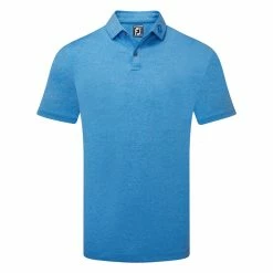 FootJoy Heather Self Collar Lisle Golf Polo Shirt
