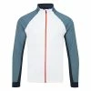 Galvingreen Galvin Green Donald Insula Golf Jacket 1 Galvingreen Galvin Green Donald Insula Golf Jacket -Golf Shirts Sales Galvin Green AW22 Donald Sweater Jacket G134513 SWGAL379 White Navy Orange Front