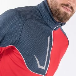 Galvingreen Galvin Green Daxton Insula Golf Pullover 15 Galvingreen Galvin Green Daxton Insula Golf Pullover -Golf Shirts Sales Galvin Green AW22 DAXTON G124202 RED NAVY WHITE Model 2