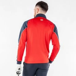 Galvingreen Galvin Green Daxton Insula Golf Pullover 16 Galvingreen Galvin Green Daxton Insula Golf Pullover -Golf Shirts Sales Galvin Green AW22 DAXTON G124202 RED NAVY WHITE Model 3