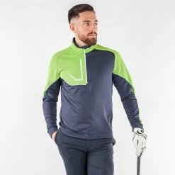 Galvingreen Galvin Green Daxton Insula Golf Pullover 14 Galvingreen Galvin Green Daxton Insula Golf Pullover -Golf Shirts Sales Galvin Green AW22 DAXTON G124238 NAVY LIME WHITE Model 1