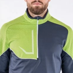 Galvingreen Galvin Green Daxton Insula Golf Pullover 19 Galvingreen Galvin Green Daxton Insula Golf Pullover -Golf Shirts Sales Galvin Green AW22 DAXTON G124238 NAVY LIME WHITE Model 6