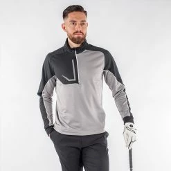 Galvingreen Galvin Green Daxton Insula Golf Pullover 14 Galvingreen Galvin Green Daxton Insula Golf Pullover -Golf Shirts Sales Galvin Green AW22 DAXTON G124270 SHARKSKIN BLACK WHITE model 1