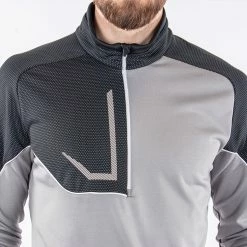 Galvingreen Galvin Green Daxton Insula Golf Pullover 19 Galvingreen Galvin Green Daxton Insula Golf Pullover -Golf Shirts Sales Galvin Green AW22 DAXTON G124270 SHARKSKIN BLACK WHITE model 6