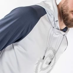 Galvingreen Galvin Green Devlin Insula Golf Hoodie 15 Galvingreen Galvin Green Devlin Insula Golf Hoodie -Golf Shirts Sales Galvin Green AW22 DEVLIN HOODED G134273 COOL GREY NAVY Model 2