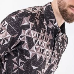 Galvingreen Galvin Green Makai Golf Polo Shirt 12 Galvingreen Galvin Green Makai Golf Polo Shirt -Golf Shirts Sales Galvin Green AW22 Makai Polo Shirt G136077 SHGAL566 L Black Sharkskin White Model 2