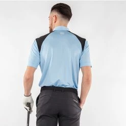 Galvingreen Galvin Green Mapping Golf Polo Shirt 13 Galvingreen Galvin Green Mapping Golf Polo Shirt -Golf Shirts Sales Galvin Green AW22 Mapping Polo Shirt G136467 SHGAL577 L Bluebell Black White Model 3