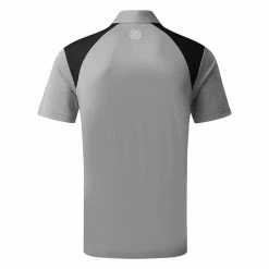 Galvingreen Galvin Green Mapping Golf Polo Shirt -Golf Shirts Sales Galvin Green AW22 Mapping Polo Shirt G136477 SHGAL578 M Sharkskin Black White Back