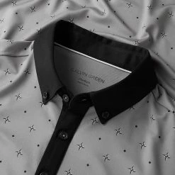 Galvingreen Galvin Green Marlow Golf Polo Shirt -Golf Shirts Sales Galvin Green AW22 Marlow Polo Shirt G136177 SHGAL569 L Sharkskin Black Detail