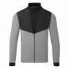 Galvingreen Galvin Green Damian Insula Golf Jacket 1 Galvingreen Galvin Green Damian Insula Golf Jacket -Golf Shirts Sales Galvin Green SS22 Damian Full Zip Insula Sweater G124107 Code SWGAL348 M Sharkskin Black Front