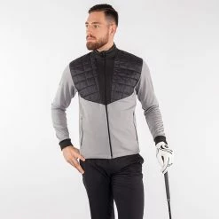Galvingreen Galvin Green Damian Insula Golf Jacket 11 Galvingreen Galvin Green Damian Insula Golf Jacket -Golf Shirts Sales Galvin Green SS22 Damian Full Zip Insula Sweater G124107 Code SWGAL348 M Sharkskin Black Model 1