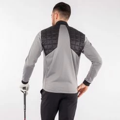 Galvingreen Galvin Green Damian Insula Golf Jacket 13 Galvingreen Galvin Green Damian Insula Golf Jacket -Golf Shirts Sales Galvin Green SS22 Damian Full Zip Insula Sweater G124107 Code SWGAL348 M Sharkskin Black Model 3