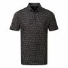 Galvingreen Galvin Green Mack Golf Polo Shirt -Golf Shirts Sales Galvin Green SS22 Mack Polo Shirt G126977 Code SHGAL545 M Black Sharkskin Front