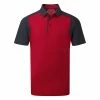 Galvingreen Galvin Green Massimo Golf Polo Shirt -Golf Shirts Sales Galvin Green SS22 Massimo Polo Shirt G127323 Code SHGAL557 M Red Navy Front