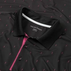 Galvingreen Galvin Green Mayson Golf Polo Shirt -Golf Shirts Sales Galvin Green SS22 Mayson Polo Shirt G126797 Code SHGAL538 M Black Pink Detail