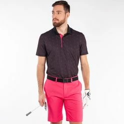 Galvingreen Galvin Green Mayson Golf Polo Shirt -Golf Shirts Sales Galvin Green SS22 Mayson Polo Shirt G126797 Code SHGAL538 M Black Pink model 1