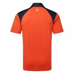 Galvingreen Galvin Green Mapping Golf Polo Shirt -Golf Shirts Sales Galvin Green SS23 Mapping Polo Shirt G136453 SHGAL614 S Orange Navy White Back