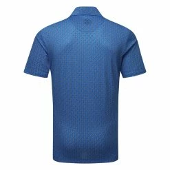Galvingreen Galvin Green Mauro Golf Polo Shirt 7 Galvingreen Galvin Green Mauro Golf Polo Shirt -Golf Shirts Sales Galvin Green SS23 Mauro Polo Shirt G136861 SHGAL597 S Blue White Back