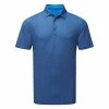 Galvingreen Galvin Green Mauro Golf Polo Shirt 2 Galvingreen Galvin Green Mauro Golf Polo Shirt -Golf Shirts Sales Galvin Green SS23 Mauro Polo Shirt G136861 SHGAL597 S Blue White Front