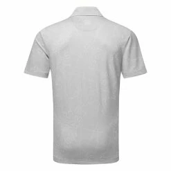 Galvingreen Galvin Green Maverick Golf Polo Shirt 7 Galvingreen Galvin Green Maverick Golf Polo Shirt -Golf Shirts Sales Galvin Green SS23 Maverick Polo Shirt G137207 SHGAL599 S Cool Grey White Back
