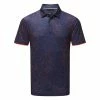 Galvingreen Galvin Green Maverick Golf Polo Shirt 1 Galvingreen Galvin Green Maverick Golf Polo Shirt -Golf Shirts Sales Galvin Green SS23 Maverick Polo Shirt G137235 SHGAL600 S Navy Orange Front