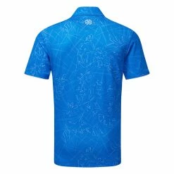 Galvingreen Galvin Green Maverick Golf Polo Shirt 7 Galvingreen Galvin Green Maverick Golf Polo Shirt -Golf Shirts Sales Galvin Green SS23 Maverick Polo Shirt G137261 SHGAL601 S Blue White Back